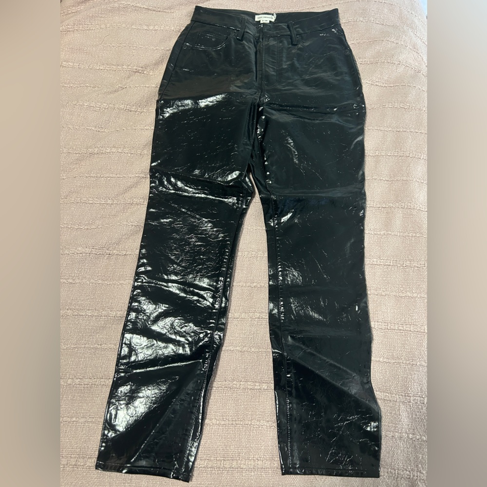 Glossy Black Pants